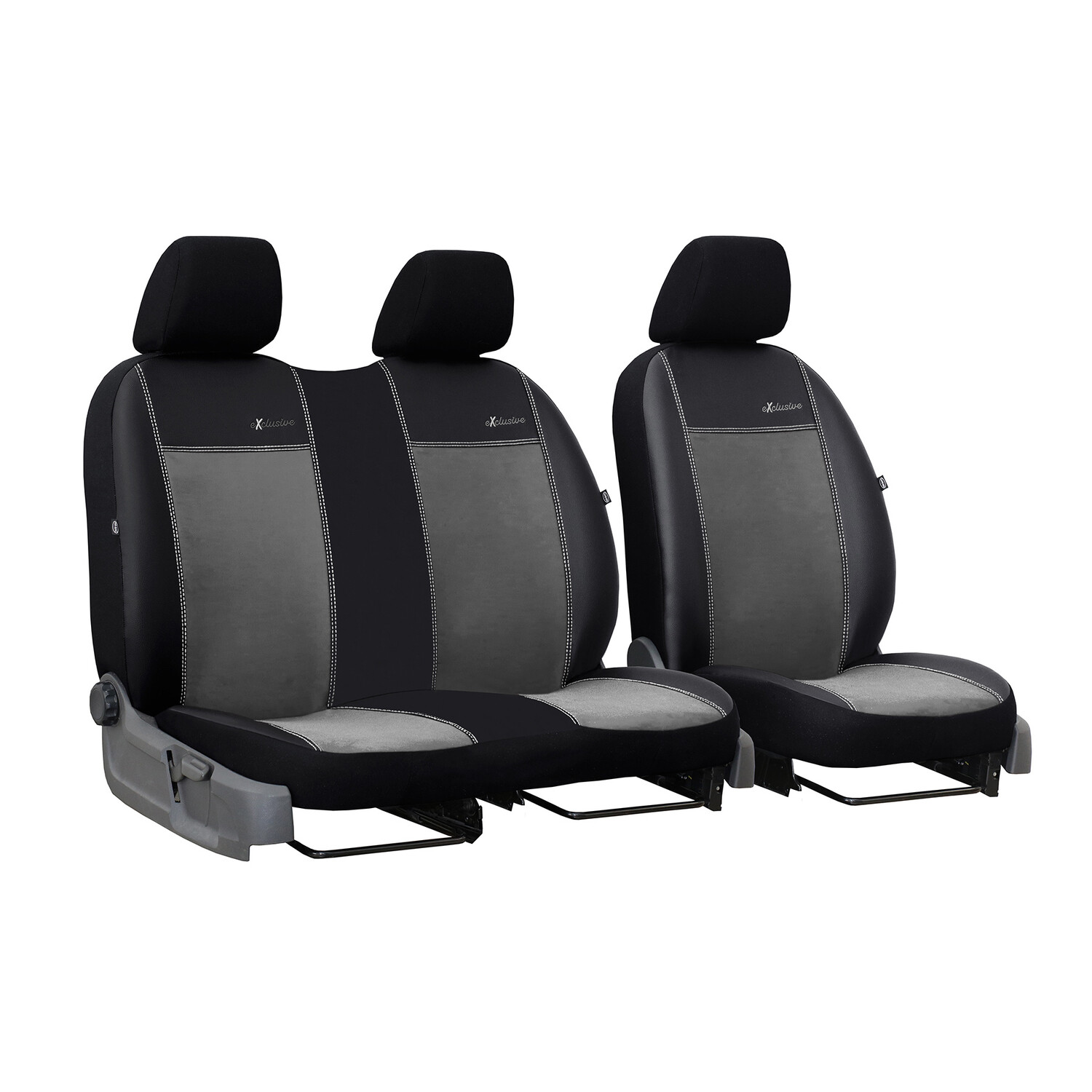 Universal Exclusive Sitzbezug Kleintransporter Vordersitze 2+1 3-Sitzer -  Maluch Premium Autozubehör
