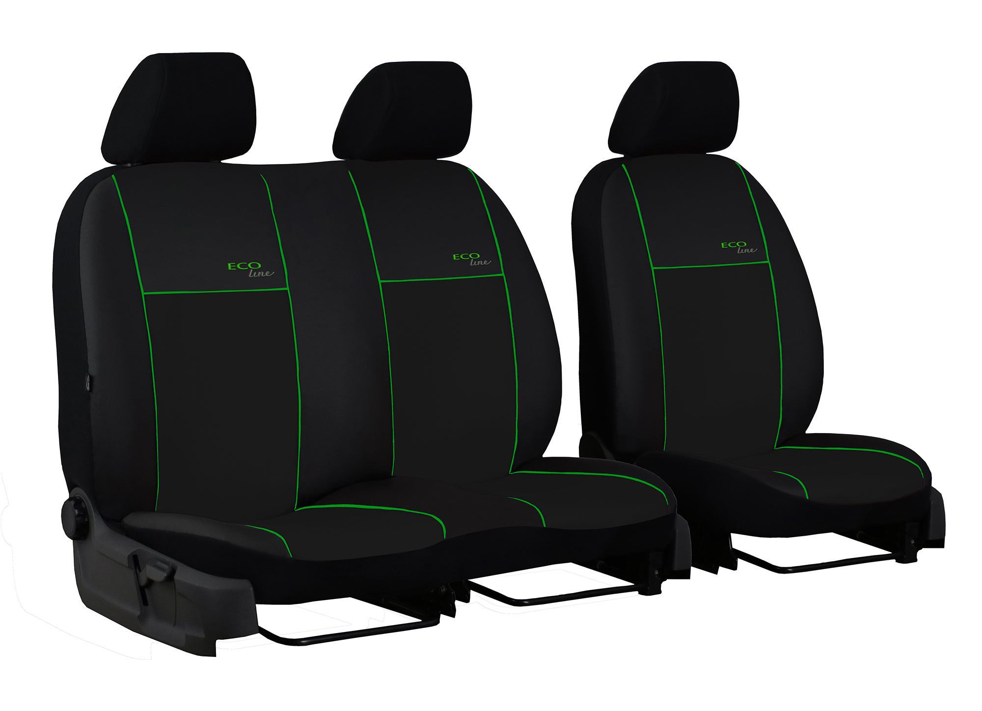 Kunstleder Vordersitze Sitzbezug 1+2 Eco Autozubehör Maluch Line Universal Premium -