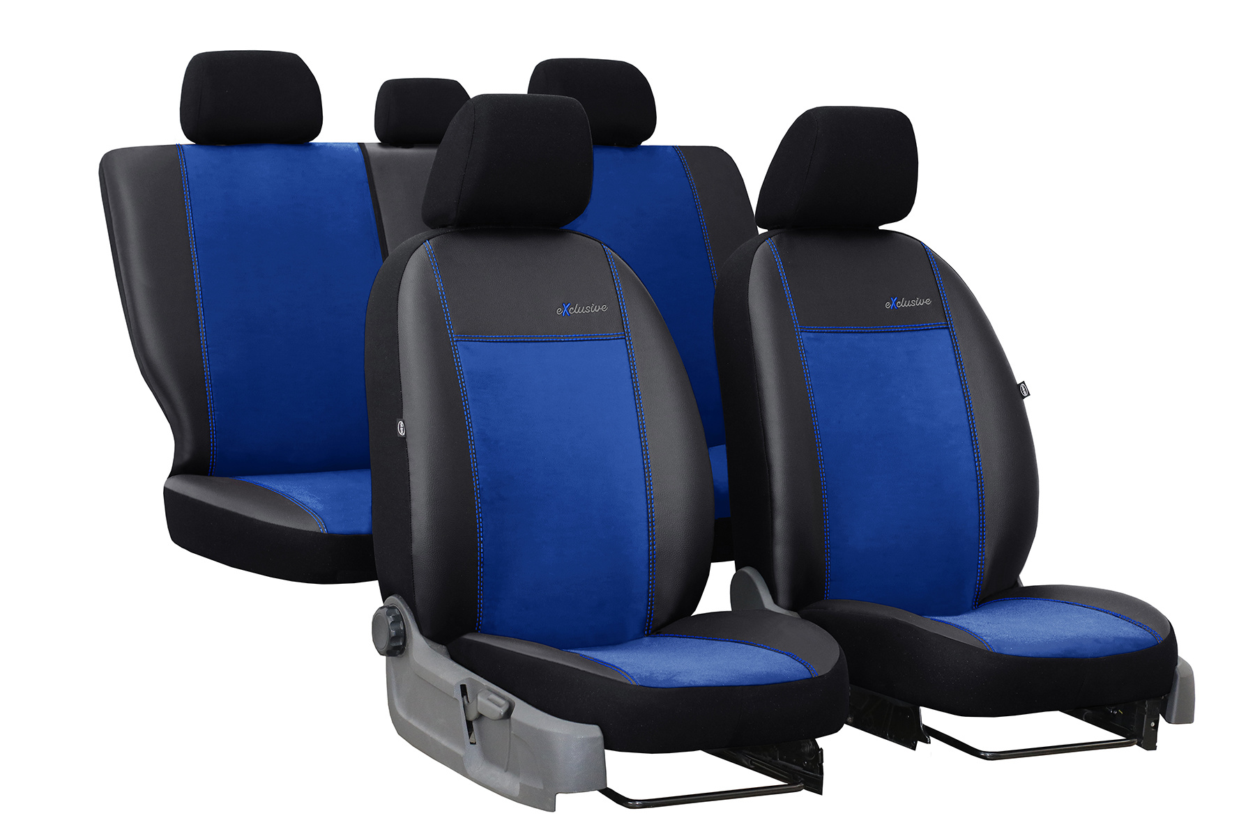 5 Sitzer Auto Sitzbezge Universal Sitzbezug Vordersitze Schonbezüge  Sitzauflage - Blau