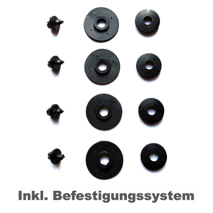 Rezaw Plast Gummi Fußmatten für Volkswagen Polo IV / Skoda Fabia / Seat Ibiza Cordoba