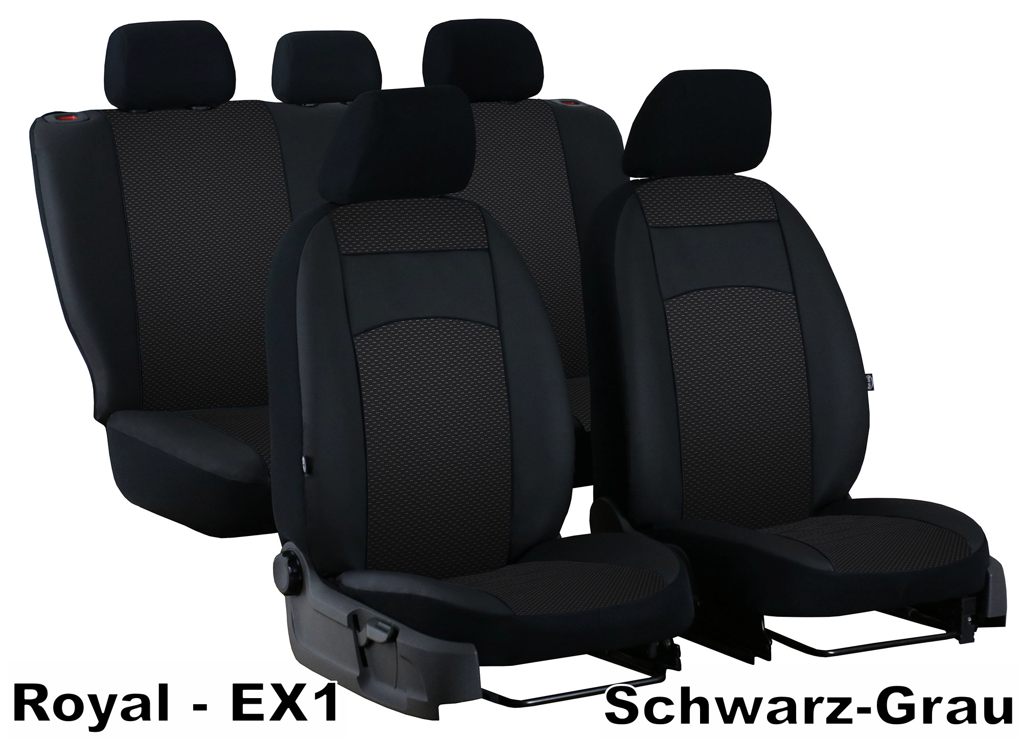 Maßgefertigte Autositzbezüge Kunstleder Sitzbezüge in Schwarz für BMW 3er  E90
