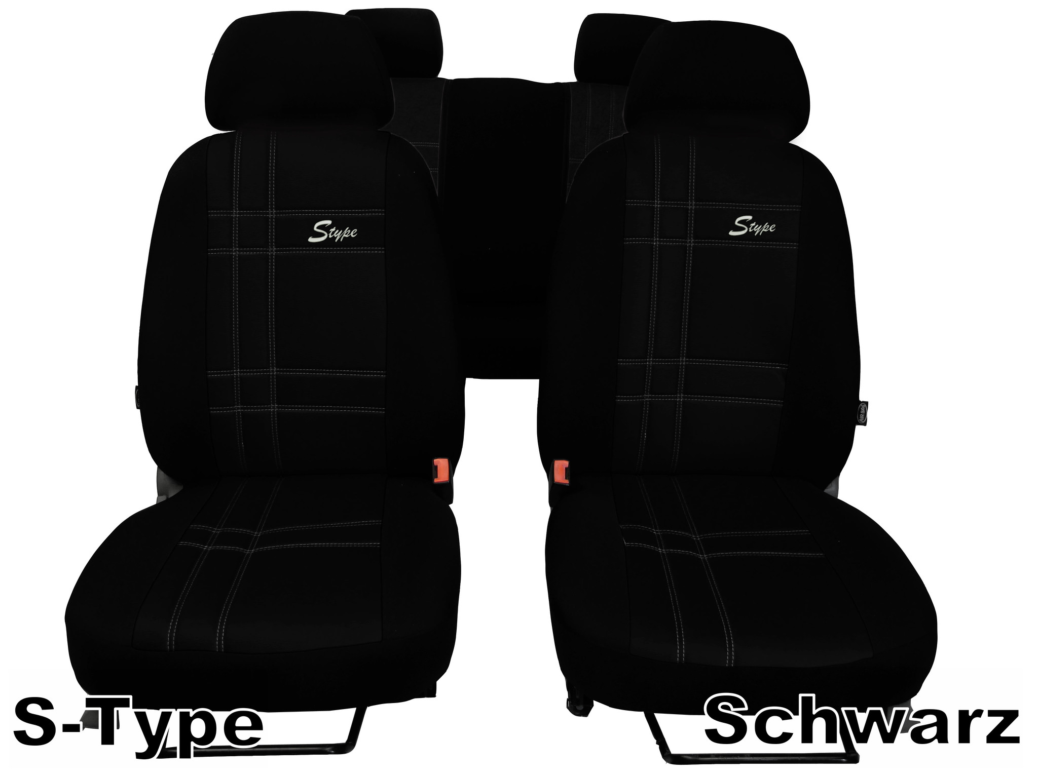 Sitzbezüge passend für Ford Focus (Schwarz-Braun) Komplett