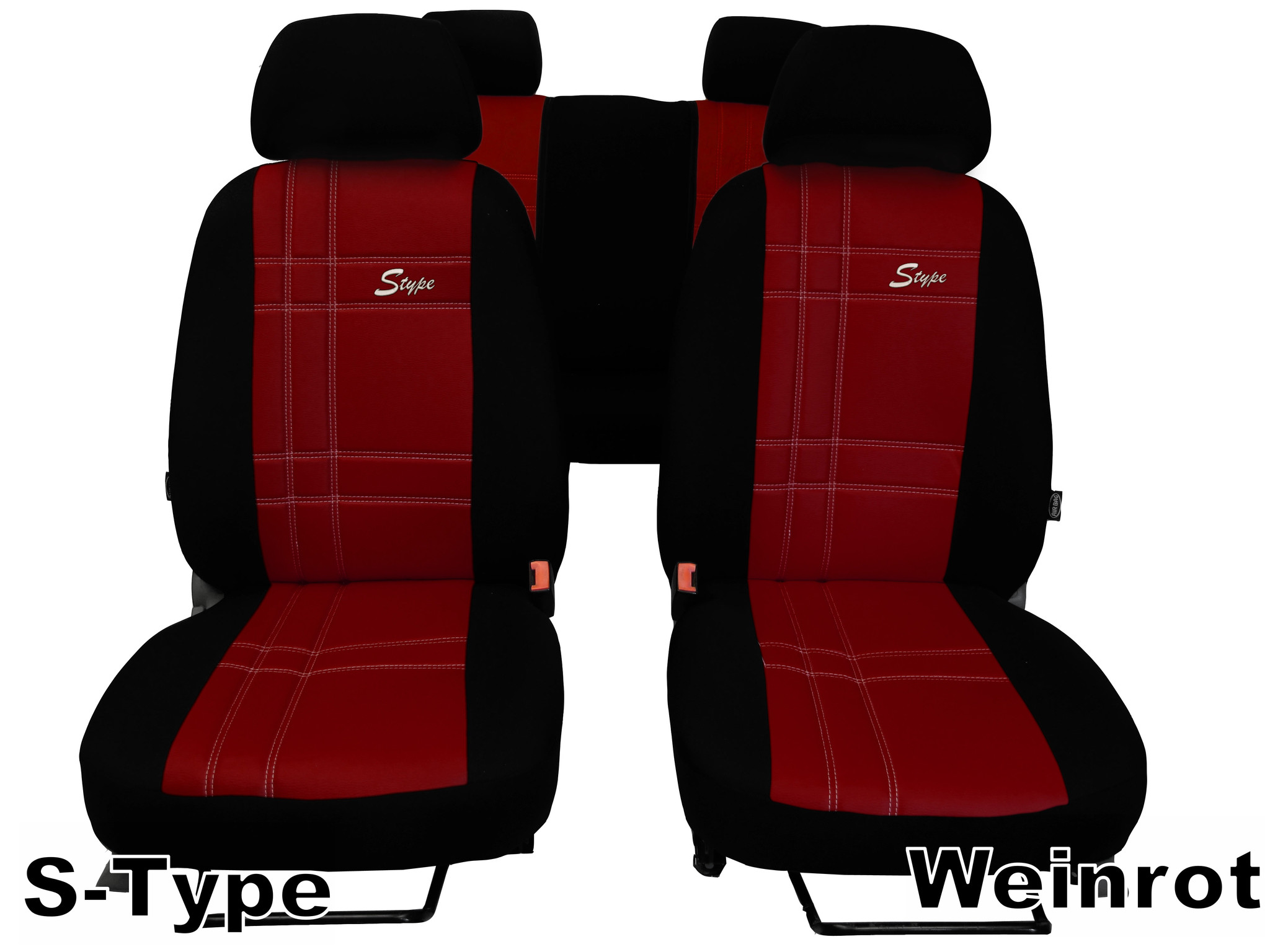 CEVAN Autositzbezüge für Ford Mustang Mach-E 2020-2022,5 Sitzer Napa Leder wasserdichte  Sitzbezug,sitzbezüge Auto 2-Kopfstützen und 2-lumbale Memory Pads(Rot  Schwarz) : : Auto & Motorrad