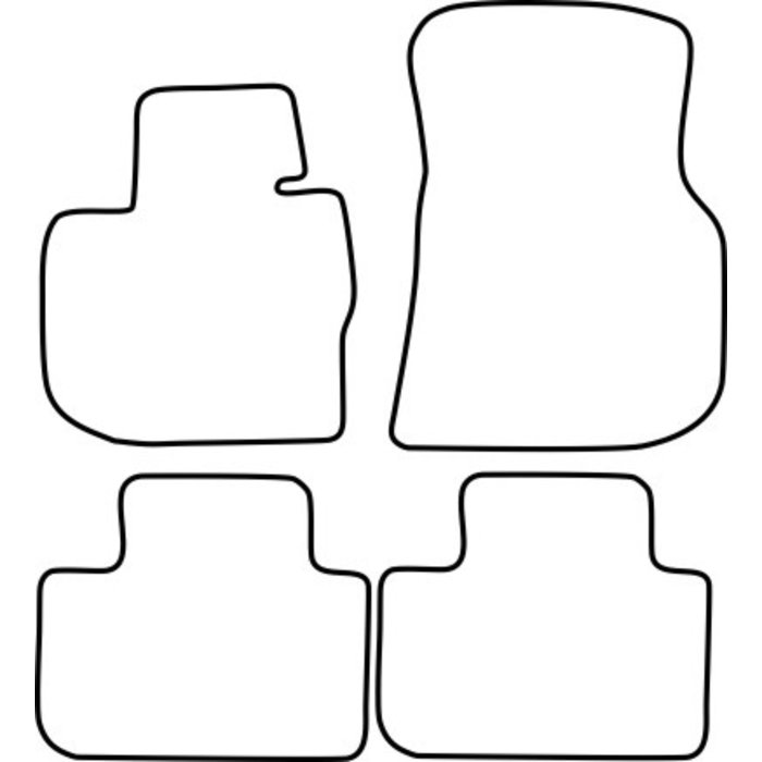 WALSER Passform-Fußmatten »XTR«, (4 St.), Für BMW X4 (F26) 05/2013 - 03