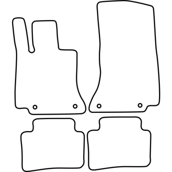 Vopi Velours Fußmatten für Mercedes C W206
