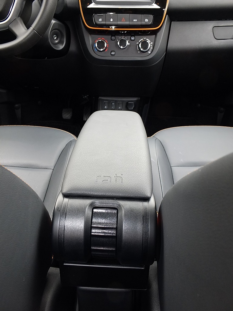 Für Peugeot 208 2012-2019 Mittelarmlehne Armlehne Grau Leder Aufbewahr