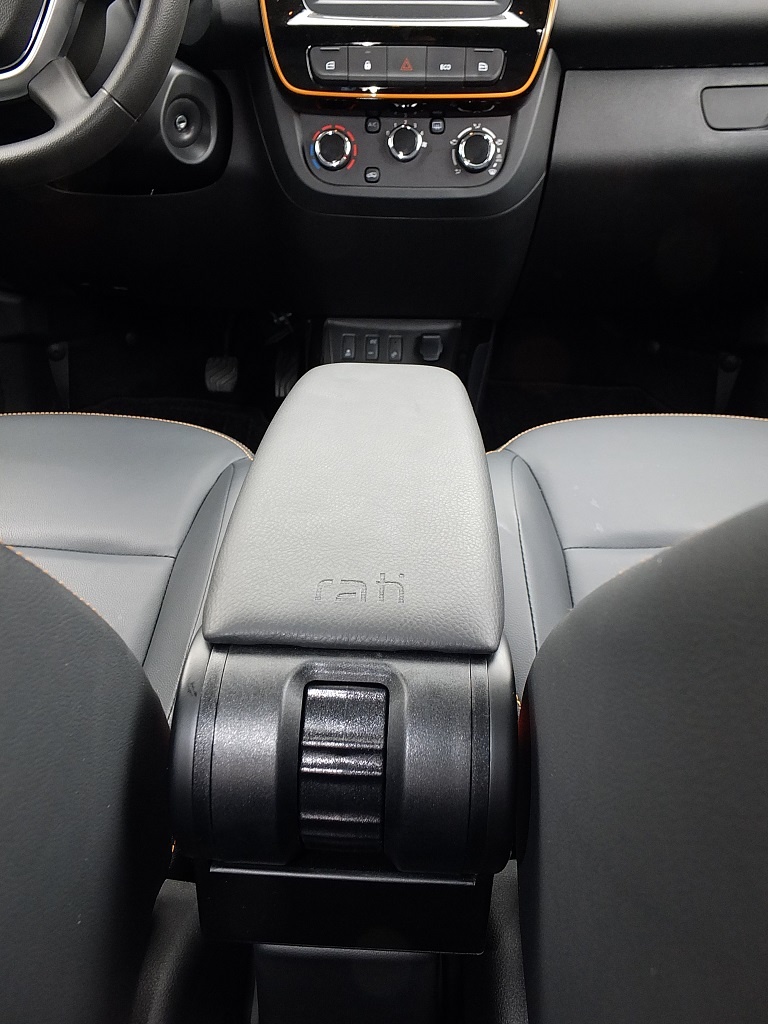 RENAULT CLIO IV 12- Mittelarmlehne Armlehne Stoffbezug Schwarz Textil