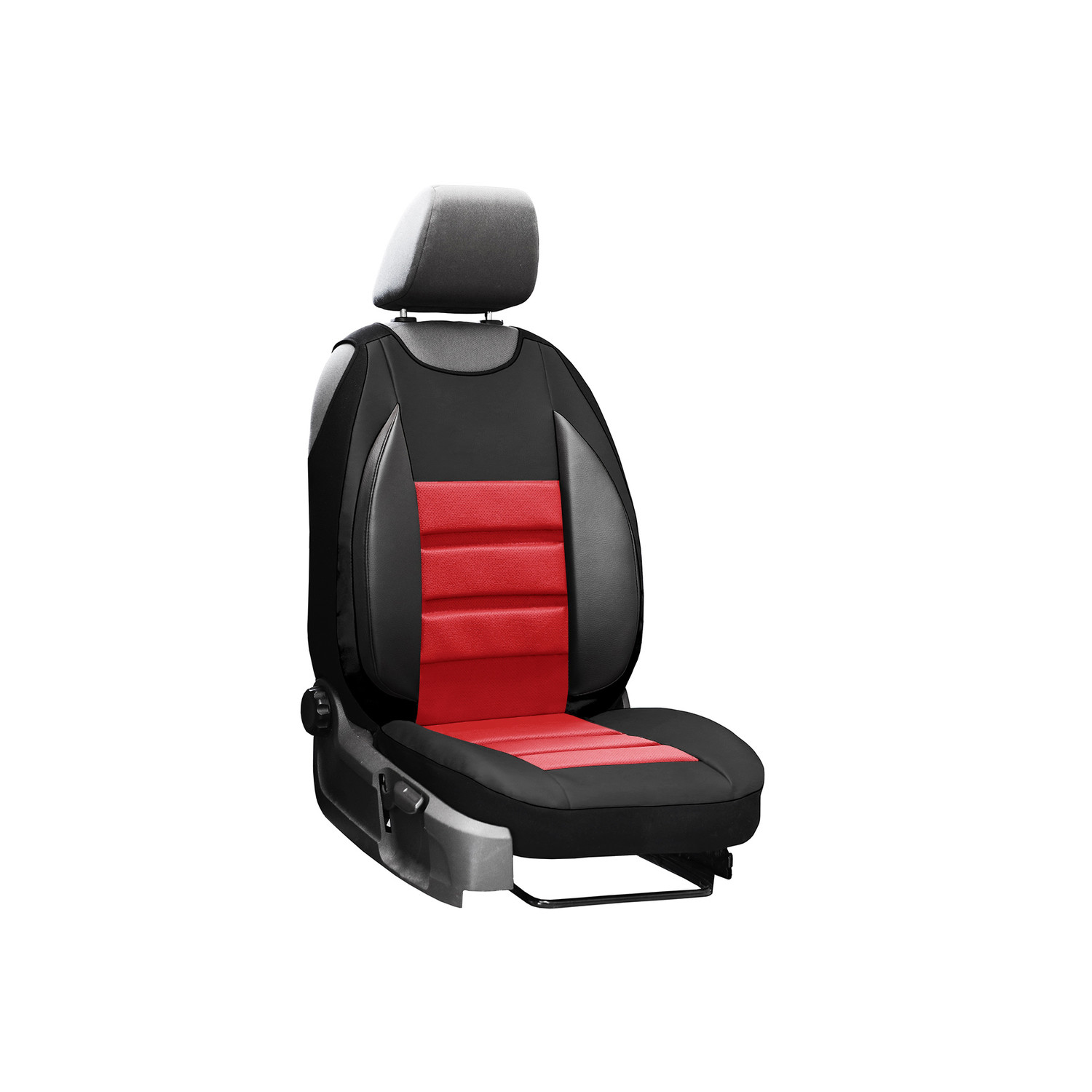 Auto Sitzbezüge Sitzauflage für Honda Civic Accord Jazz Schwarz Rot PU