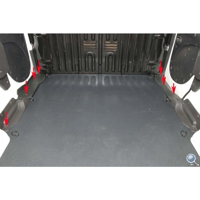 Rezaw Plast Laderaum Boden für Opel Vivaro II (3-Sitzer) / Renault Trafic III (kurzer Radstand)