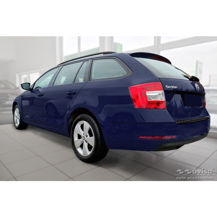 Tappetino Bagagliaio In Pelle Per Skoda Octavia III Combi (facelift 2017) | 2017-2019, Station Wagon, Antiscivolo, Impermeabile, Facile Da Pulire