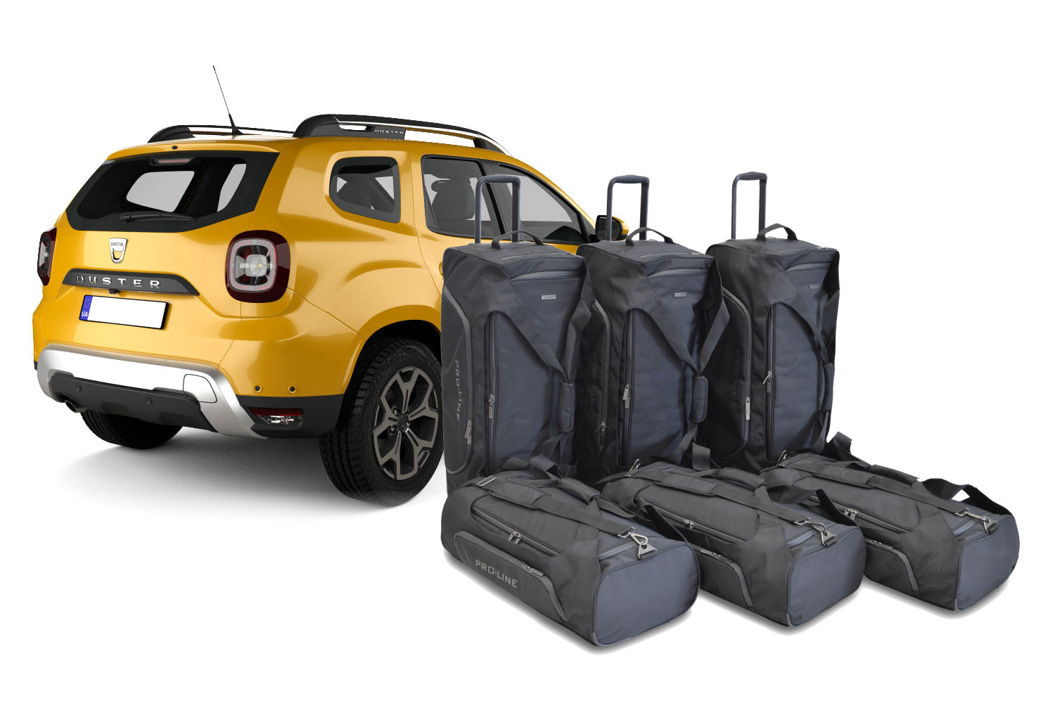 Car Bags Reisetaschen Set für Dacia Duster II 4x4 - Maluch Premium