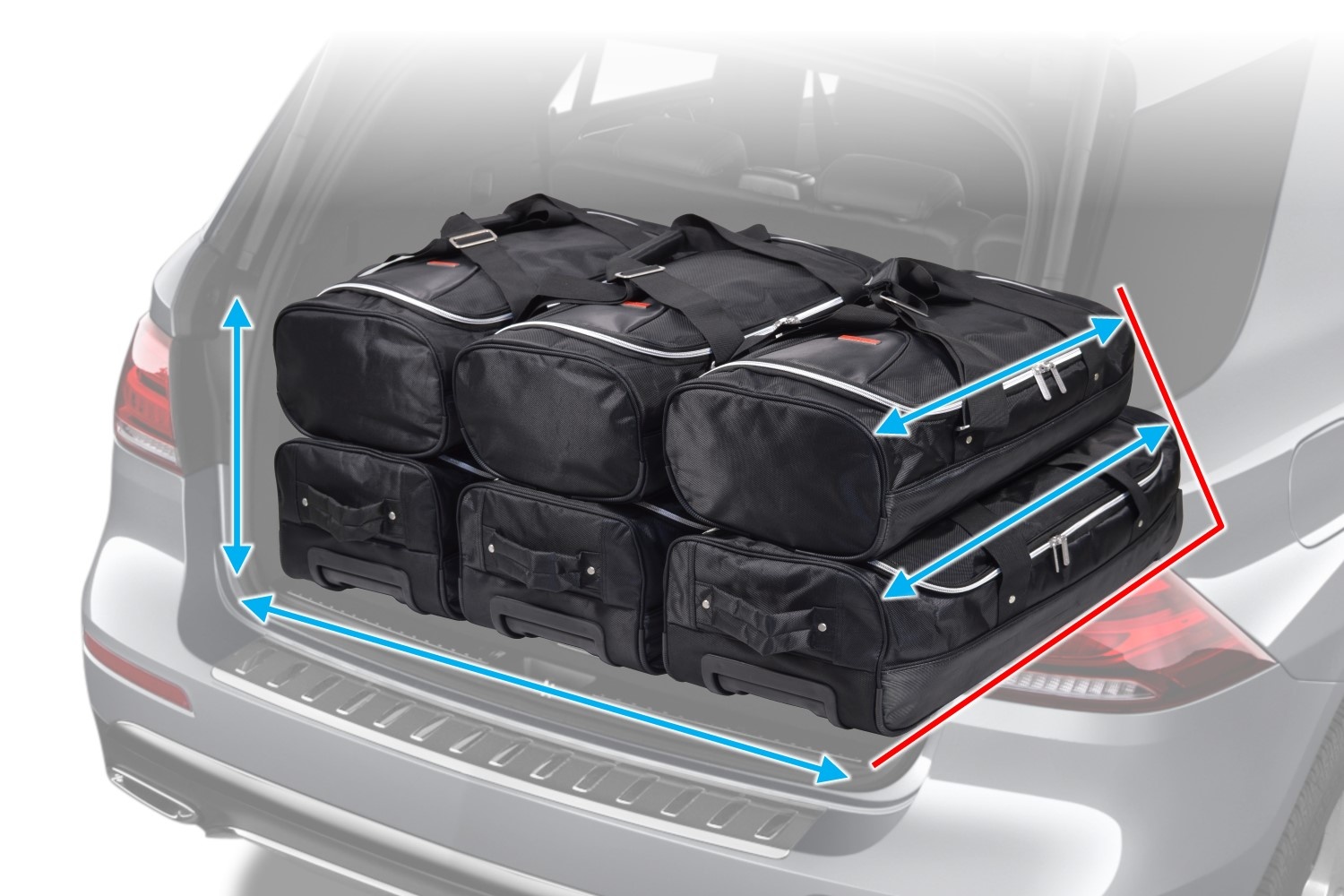 Car Bags Reisetaschen Set für Jeep Renegade - Maluch Premium