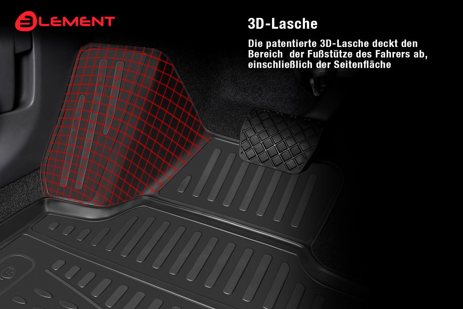 Element 3D Passgenaue Gummimatten für Audi A4 B8 - Maluch Premium  Autozubehör