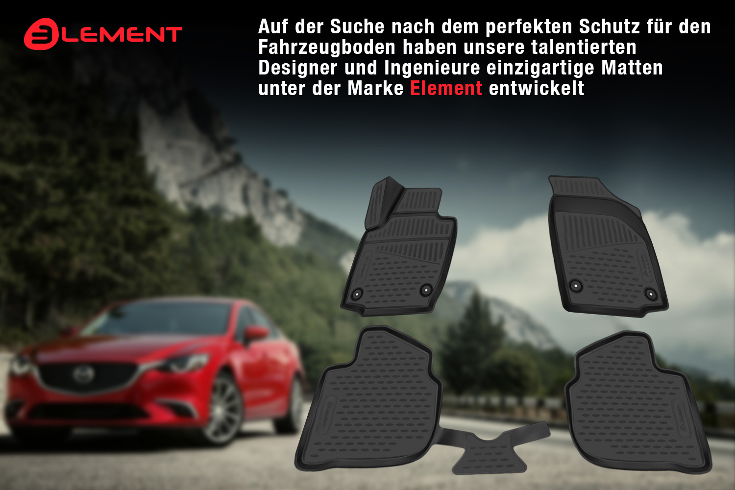 Element 3D Passgenaue Gummimatten für Audi A6 C7 - Maluch Premium