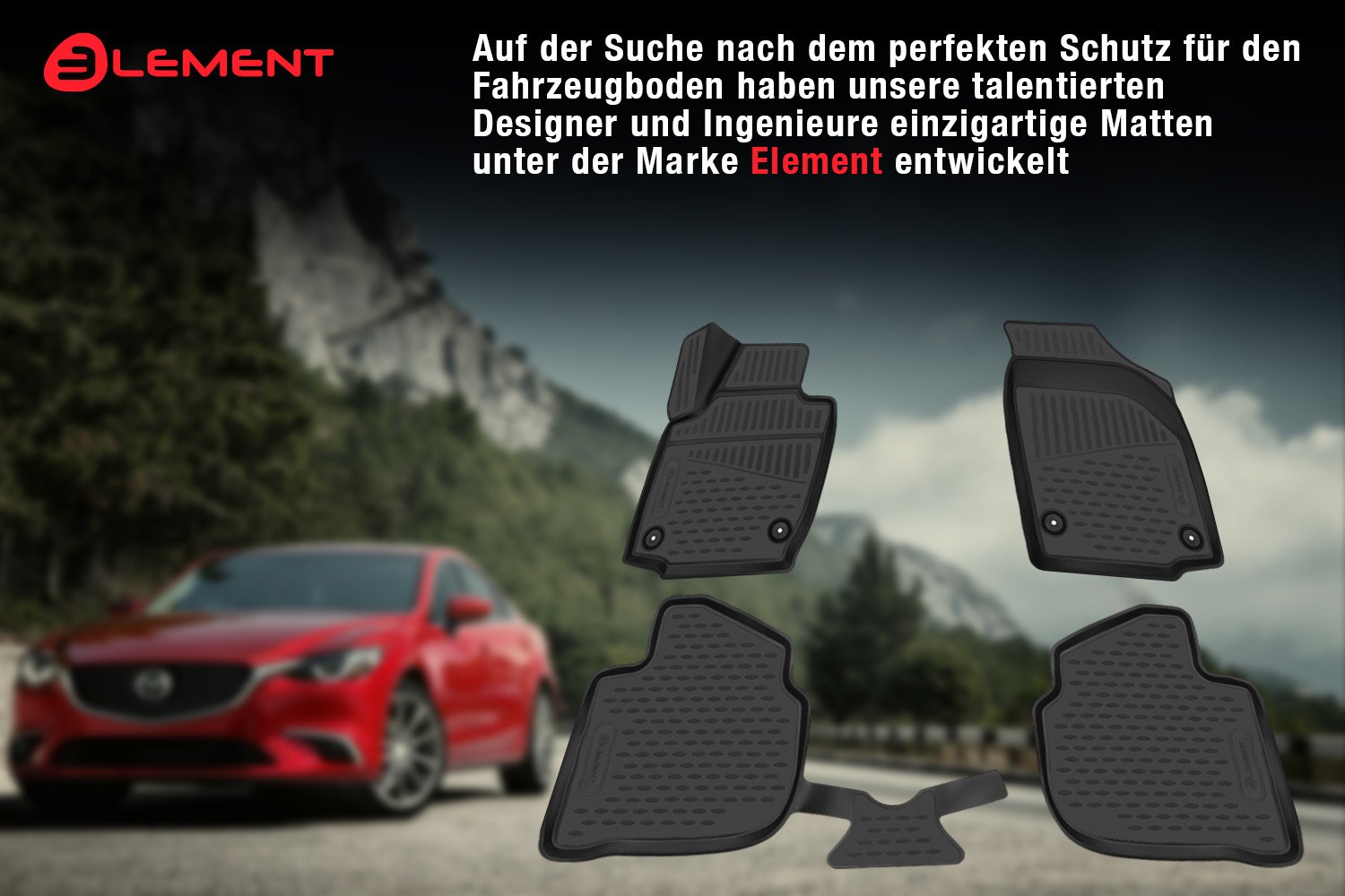 Element 3D Passgenaue Gummimatten für Dacia Duster II - Maluch