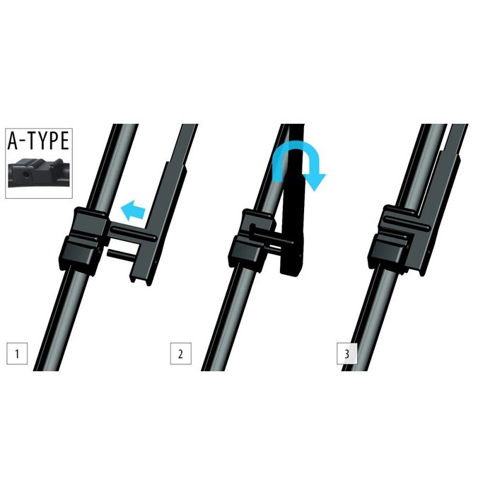 Oximo Vorder Wischerblätter für Opel Astra H / Mercedes GLK
