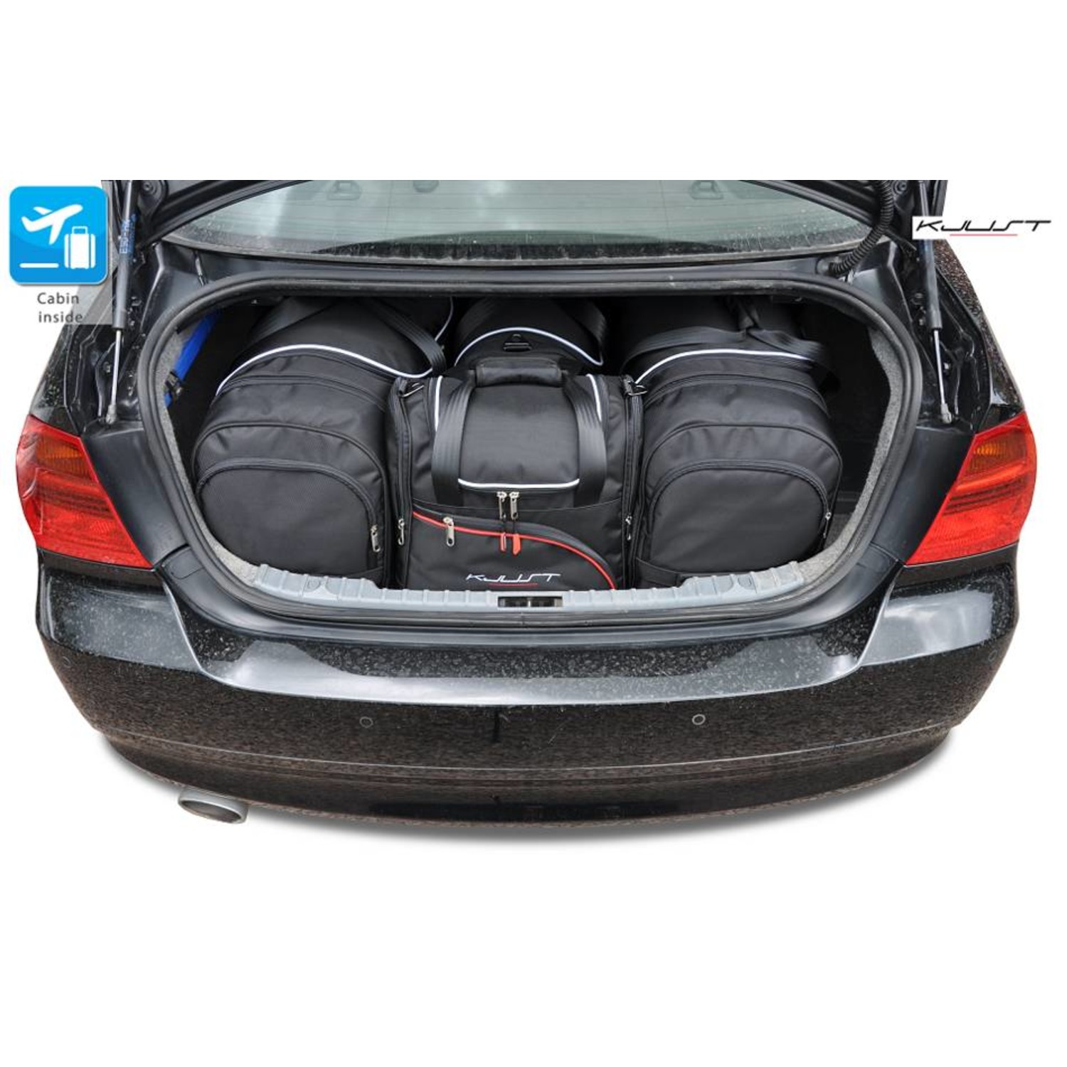 Maßgefertigtes Reisetaschen Set für BMW 3 E90 - Maluch Premium Autozubehör