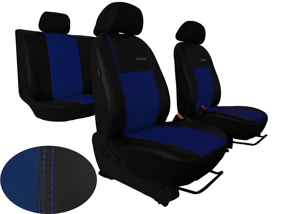 Universal - Auto-Sitzbezüge Schonbezüge Einzelteile blau schwarz