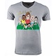 T-shirt - Football Legends Print - Grijs