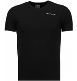 Local Fanatic Basic Exclusieve V Neck - T-Shirt - Zwart