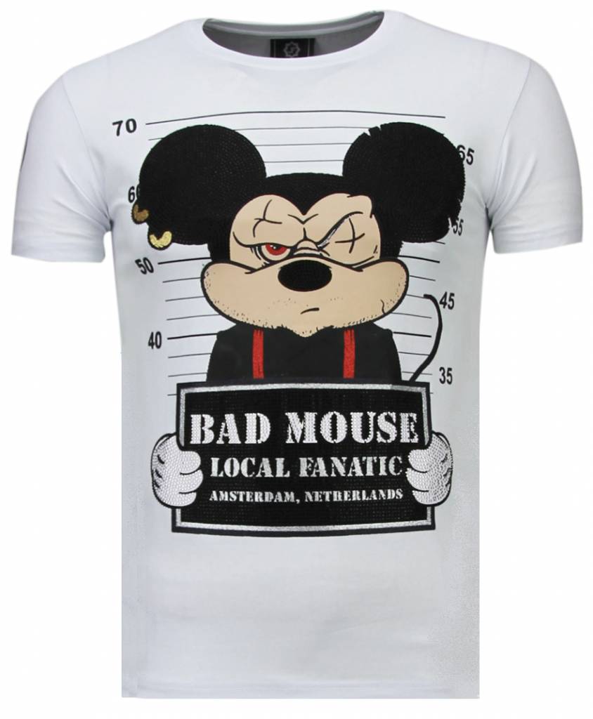 Local Fanatic State Prison Rhinestone T Shirt Wit local fanatic kopen in de aanbieding Local Fanatic State Prison Rhinestone T Shirt Wit local fanatic kopen in de aanbieding