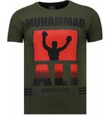 Local Fanatic Muhammad Ali - Rhinestone T-shirt - Groen