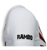 Local Fanatic Rambo Shine - Rhinestone T-shirt - Wit