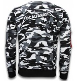 Local Fanatic Exclusief Camo Embroidery - Sweater Patches - Zwart