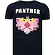 Panther For A Cougar - Rhinestone T-shirt - Blauw