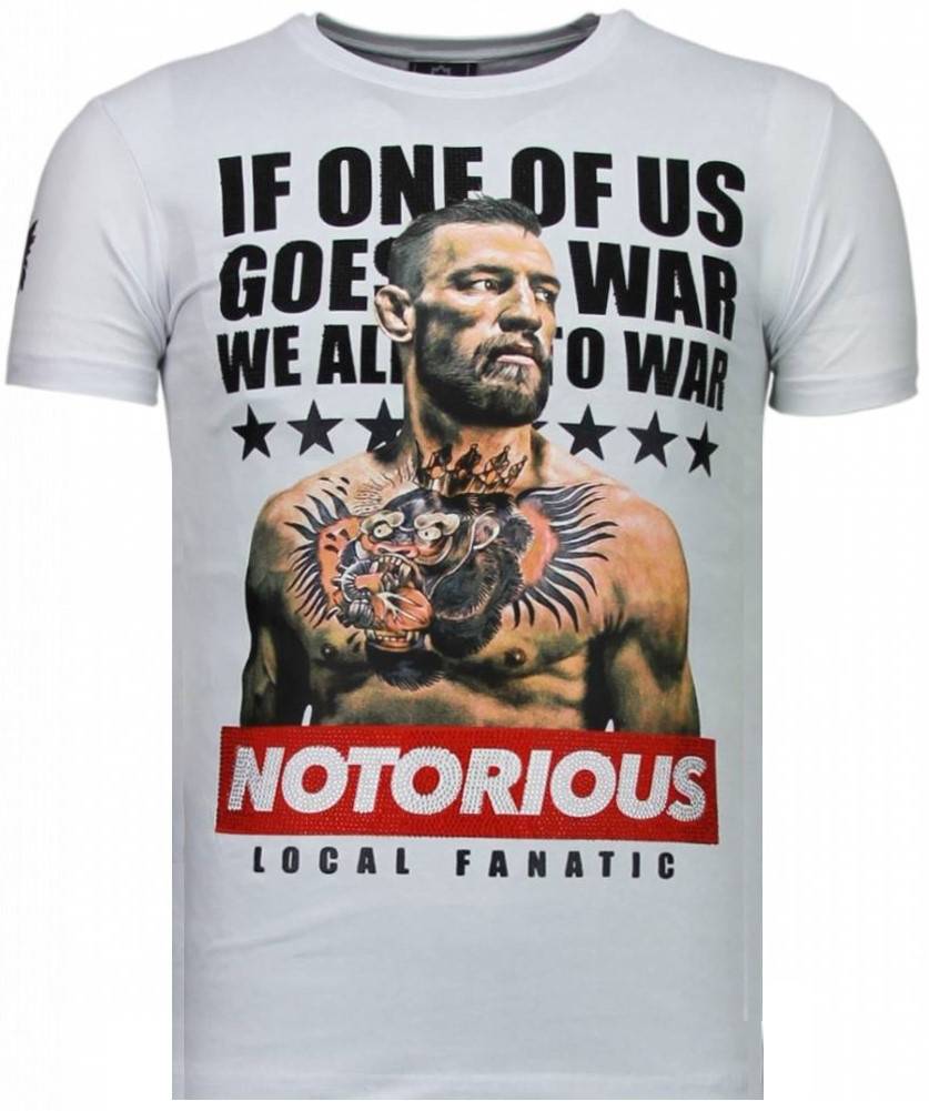Local Fanatic Conor Mcgregor Rhinestone T Shirt Wit local fanatic kopen in de aanbieding Local Fanatic Conor Mcgregor Rhinestone T Shirt Wit local fanatic kopen in de aanbieding