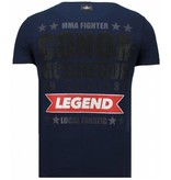 Local Fanatic Conor McGregor - Rhinestone T-shirt - Blauw