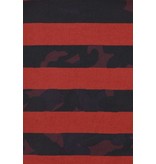 TONY BACKER Italiaanse Overhemden - Slim Fit Overhemd - Blouse Big Stripe Camouflage Pattern - Rood