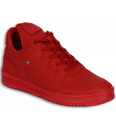 Cash Money Heren Schoenen - Heren Sneaker Low - States Full Red - Rood