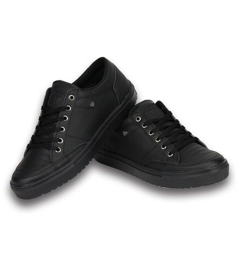 Cash Money Heren Schoenen - Heren Sneaker Low - Stunter Full Black - Zwart