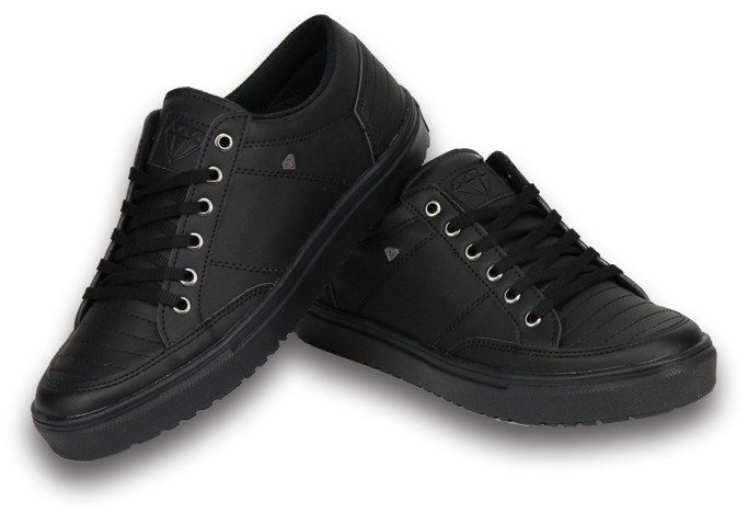 leerling het is mooi draadloos Heren Schoenen - Heren Sneaker Low - Zwart - Style Italy