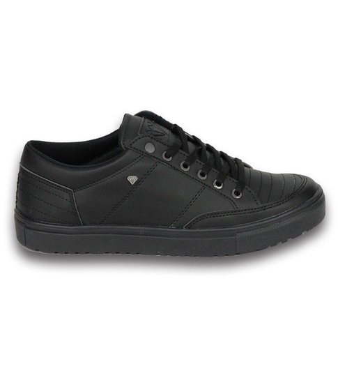 Cash Money Heren Schoenen - Heren Sneaker Low - Stunter Full Black - Zwart