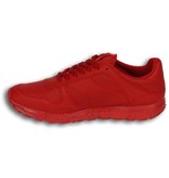 Cash Money Heren Schoenen - Heren Sneaker Low Runners - Rood