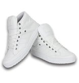 Cash Money Heren Schoenen - Heren Sneaker Mid High - Wit