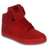 Cash Money Heren Schoenen - Heren Sneaker High - Jailor Red Matt Full Re