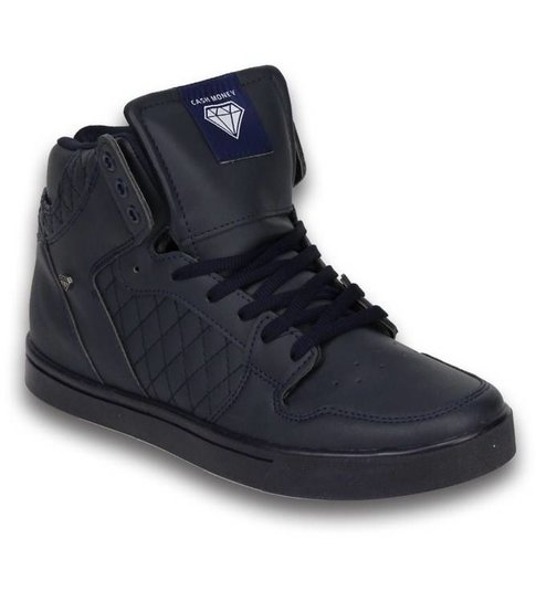 Cash Money Heren Schoenen - Heren Sneaker High - Blauw