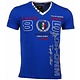 Italiaanse T-shirt - Korte Mouwen Heren - Borduur Automobile Club - Blauw