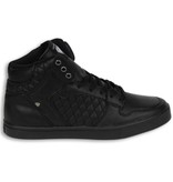 Cash Money Heren Schoenen - Heren Sneaker High - Jailor Full Black Pu