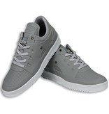 Cash Money Heren Schoenen - Heren Sneaker Low - States Grey White - Grijs