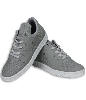 Cash Money Heren Schoenen - Heren Sneaker Low - States Grey White - Grijs