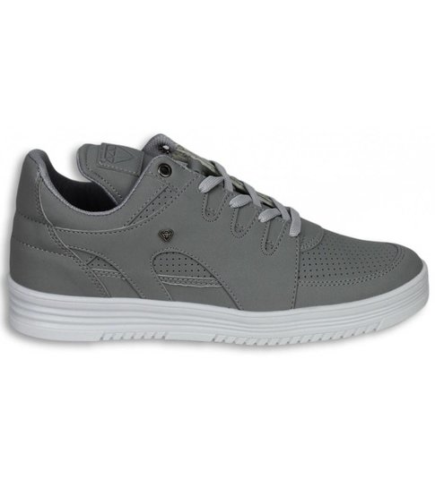 Cash Money Heren Schoenen - Heren Sneaker Low - States Grey White - Grijs