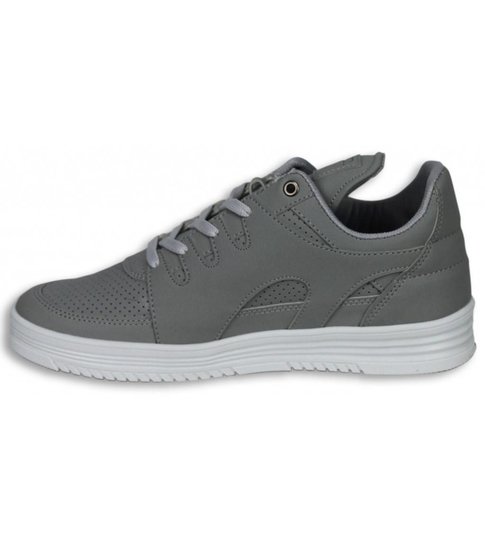 Cash Money Heren Schoenen - Heren Sneaker Low - States Grey White - Grijs