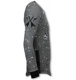 Local Fanatic Longfit Embroidery - Sweater Patches - Rockstar - Zwart