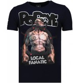 Local Fanatic The Sailor Man - Rhinestone T-shirt - Blauw