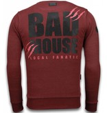 Local Fanatic Bad Mouse - Rhinestone Sweater - Bordeaux