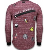Local Fanatic Longfit Embroidery - Sweater Patches - Elite Crew - Bordeaux